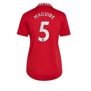 Manchester United Harry Maguire #5 kläder Kvinnor 2022-23 Hemmatröja Kortärmad